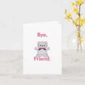 お別れの友だちのカード カード (黄色い花)