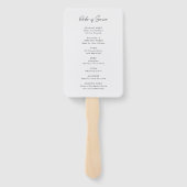 お別れの式次第 | 生涯の記念式典 ハンドファン (裏面)