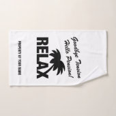 お別れの緊張ハロー年金退おもしろい職 ハンドタオル (ハンドタオル)