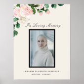 お別れの花の生命のお祝いの案内板 ポスター (正面)