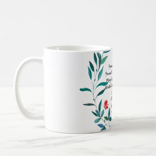 お別れギフト同僚の友人ボスパーソナライズされた2 コーヒーマグカップ (左)