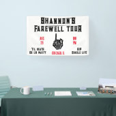 お別れツアー、音楽フェスティバル、独身最後の週末 横断幕 (トレードショー)