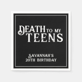 お別れティーンズ トレンディゴシック 20歳の誕生日 スタンダードカクテルナプキン