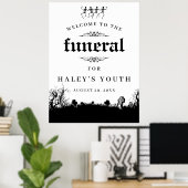 お別れテーマ RIP 20代 20s ユニークな 30歳の誕生日 ポスター (ホームオフィス)