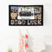 お別れパーティーの写真コラージュ 同僚 横断幕 (インサイチュ)