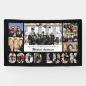 お別れパーティーの写真コラージュ 同僚 横断幕 (横)