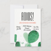 お別れパーティーの招待状 招待状 (正面)