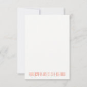 お別れパーティーの招待状 招待状 (裏面)