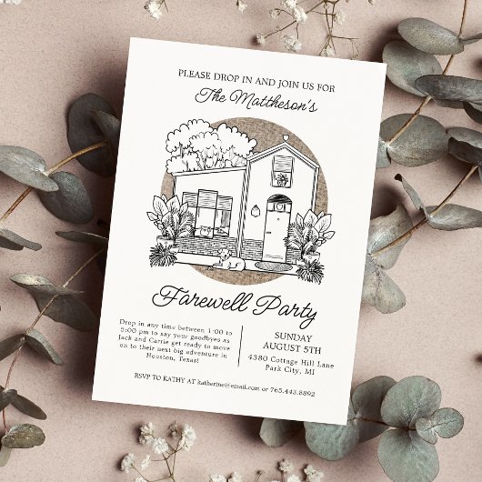お別れパーティーの招待状 招待状