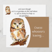 お別れパーティー・出発パーティー・嫌々ながらお別れの会 招待状 (正面/裏面)