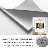 お別れ会歓迎写真 ブラッシュピンク フローラル サイン