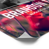 お別れ会 歓迎 看板 ポピー 写真 追悼 ポスター (角)