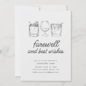 お別れ会　移転祝い　飲み会招待状 招待状 (正面)