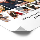 お別れ写真コラージュ退職した同僚 ポスター (角)