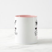 お別れ同僚ギフト最高の今友達 マグカップ (中央)