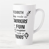 お別れ同僚ボス – 私たちは友達カスタムだ カフェラテマグ (右)