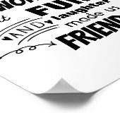 お別れ同僚ボス – 私たちは友達カスタムだ ポスター (角)