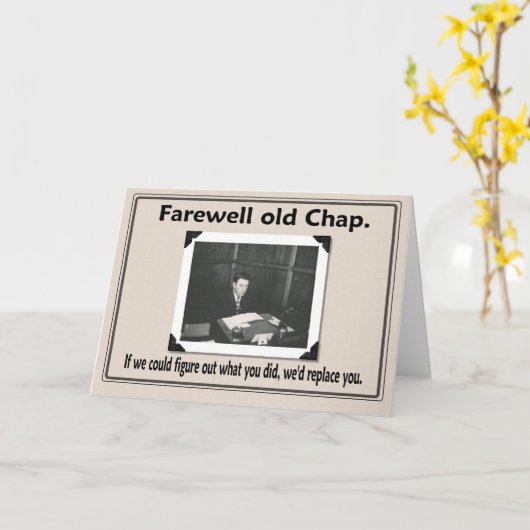 お別れ同僚 カード (黄色い花)