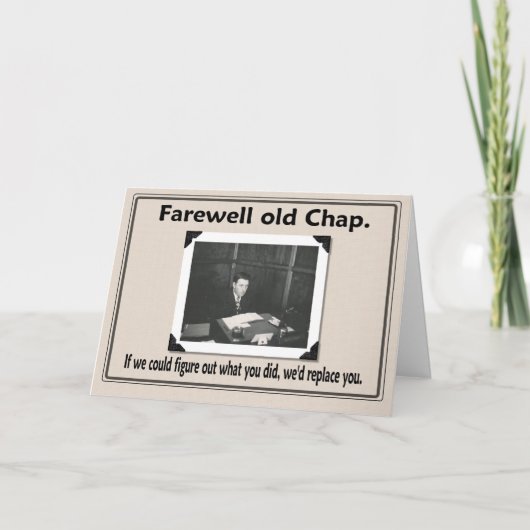 お別れ同僚 カード (正面)