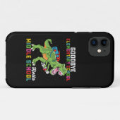 お別れ小学校 こんにちは中学校ティラノサウルス Case-Mate iPhoneケース (裏面(横))