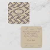 お別れ挨拶 ノートカード (正面/裏面)