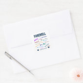 お別れ – さようなら恋しく思ね スクエアシール (封筒)