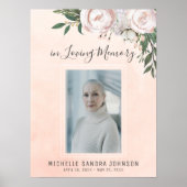 お別れ ピンク ライフのお祝い 看板 ポスター (正面)