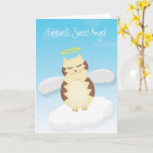 お別れ、甘い天使 カード (黄色い花)