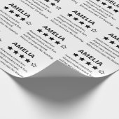 お別パーソナライズされたれギフトおもしろい- 4つ星の同僚 ラッピングペーパー (角)