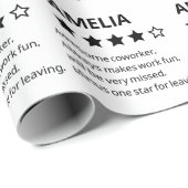 お別パーソナライズされたれギフトおもしろい- 4つ星の同僚 ラッピングペーパー (ロールコーナー)