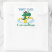 お前おもしろいのドラゴンを浮かべるものは スクエアシール (バッグ)