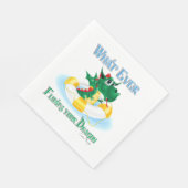 お前おもしろいのドラゴンを浮かべるものは スタンダードランチョンナプキン (角)