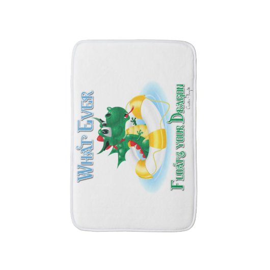 お前おもしろいのドラゴンを浮かべるものは バスマット (正面縦)