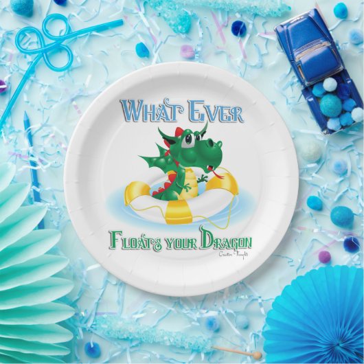 お前おもしろいのドラゴンを浮かべるものは ペーパープレート (パーティー)