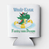 お前おもしろいのドラゴンを浮かべるものは 缶クーラー (裏面)