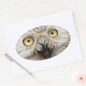 お前か？お前は何者だ？ 楕円形シール (封筒)