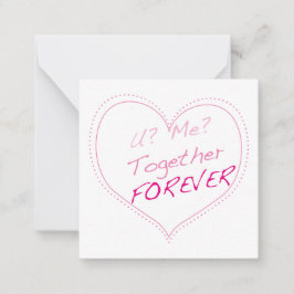 お前か？私が？ずっと一緒に？ ノートカード