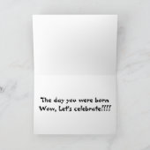 *お前がいた生まれ日*レッツ祝誕生日 カード (内部)