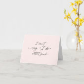 お前がいないと言えないよ、ブライドメイドの提案 カード (黄色い花)