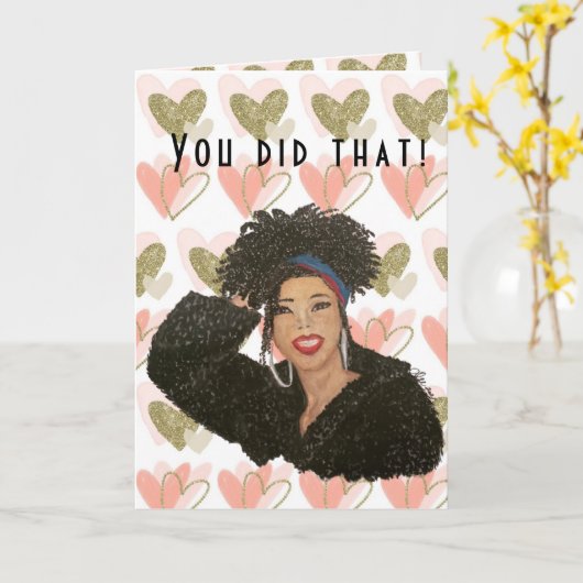 お前がやったぞ！おめでとうのカード カード (黄色い花)