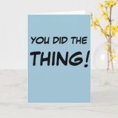 「お前がやったんだ！」 グリーティングカード (黄色い花)