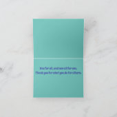 お前がやるだけのことだ サンキューカード (内部)