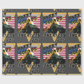 お前がアメリカ人に向かって泥を掘る怪物 ラッピングペーパー (フラット)