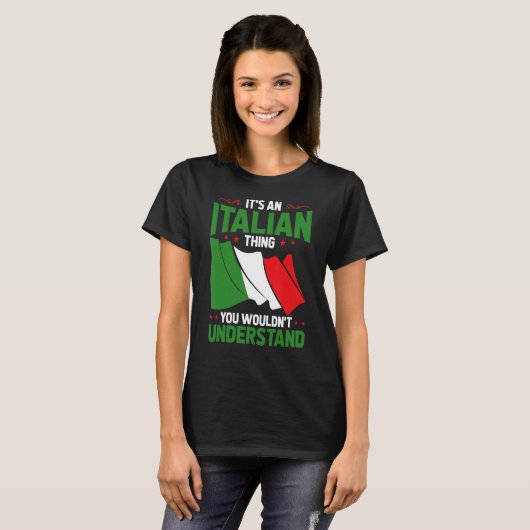 お前がイタルイタリアンを理解できないこと Tシャツ (正面フル)