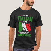 お前がイタルイタリアンを理解できないこと Tシャツ (正面)