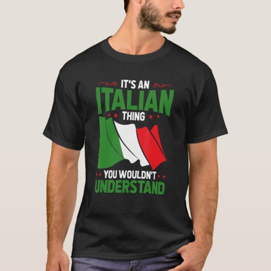お前がイタルイタリアンを理解できないこと Tシャツ (正面)
