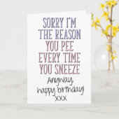 お前がクズするたびに見える理由ママ誕生日 カード (黄色い花)