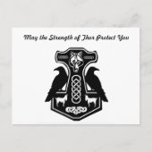 お前がハンマーを打ち上げるのを ポストカード (正面)