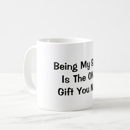 お前がマグを欲しがるのは妹だけだ コーヒーマグカップ (正面左)