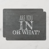 お前が何の花嫁の申しおもしろい出に入ったか 招待状 (正面/裏面)